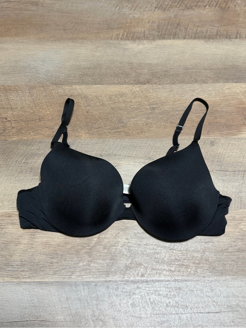 Felina Black Seamless T-Shirt Bra Full Coverage Underwire 36B